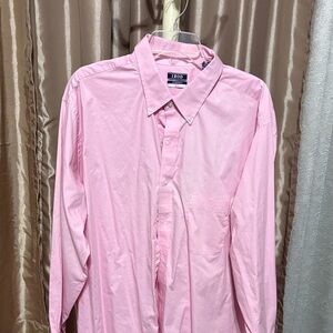IZOD Men's Casual Pink Button Down Shirt